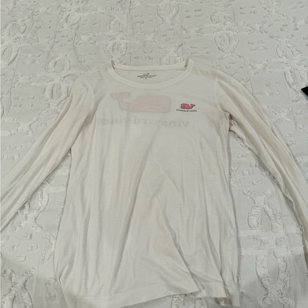 Vineyard Vines White Long Sleeve Top